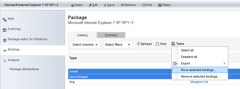 Move package bindings